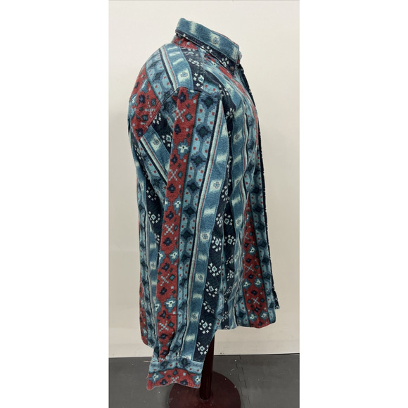 Vintage Woolrich Flannel Shirt Men's Medium Aztec Western Print USA Made Chrty - Picture 2 of 11
